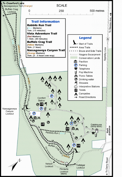 Rattlesnake Point Trail Map