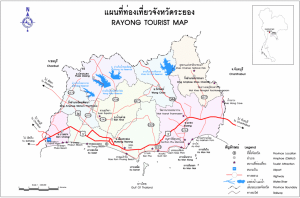 Rayong Province Map