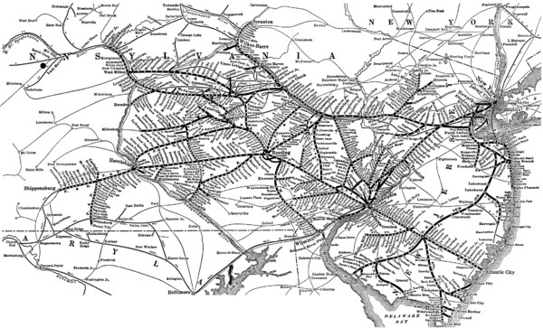 Reading Railroad System Map