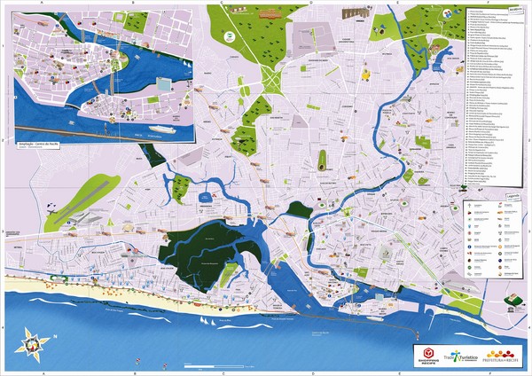 Recife Tourism Map