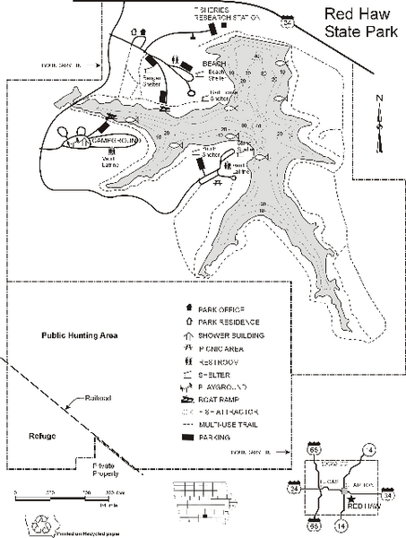 Red Haw State Park Map