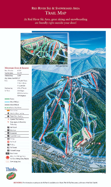 Red River Ski Area Ski Trail Map