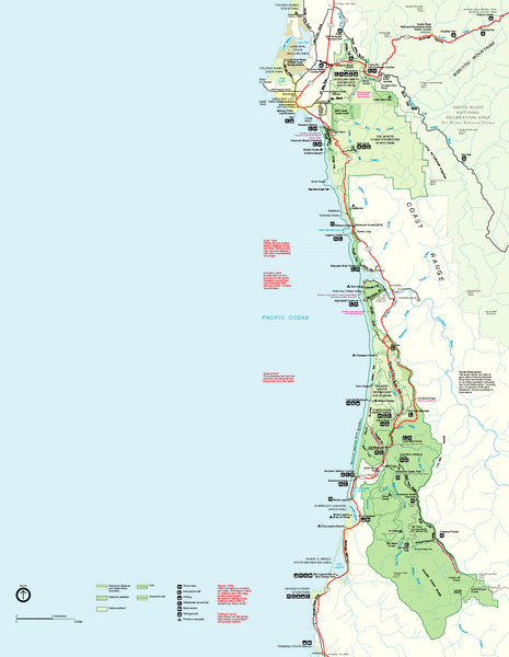 Redwood National Park Map