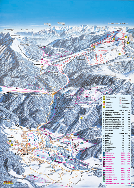 Reit im Winkl Ski Trail Map