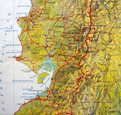 Relieve del Ecuador Map