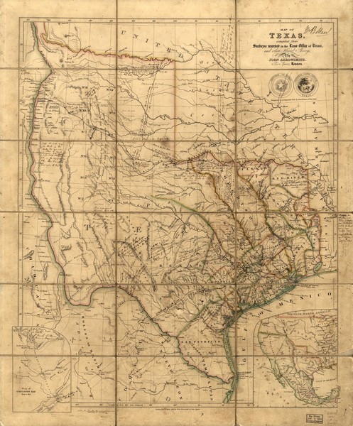 Republic of Texas Map 1841