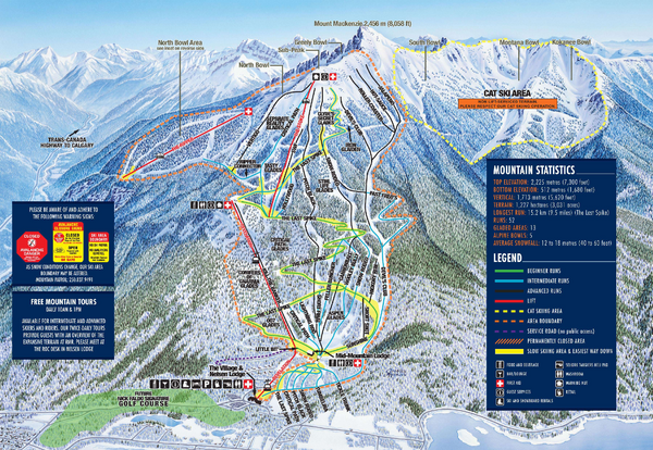 Revelstoke Ski Trail Map 2009-2010