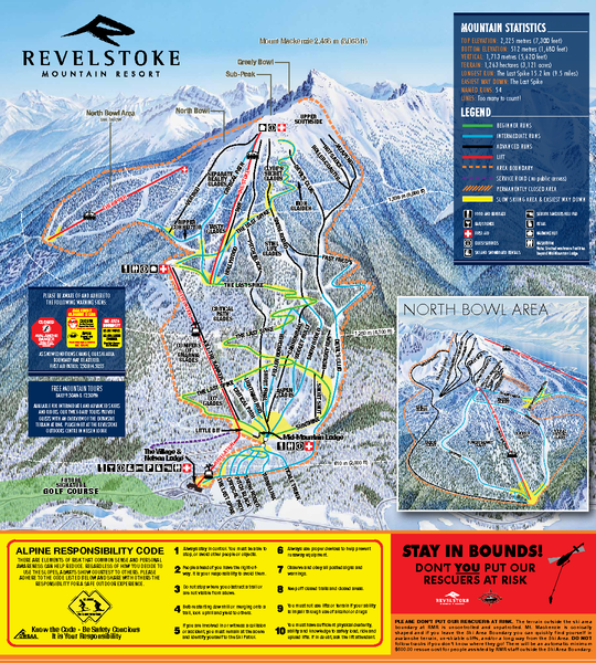 Revelstoke Ski Trail Map 2010-11