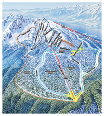 Revelstoke Ski Trail Map - North Bowl
