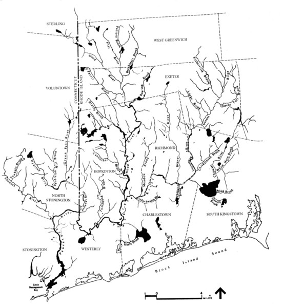Rhode Island Coastal Watershed Map