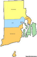 Rhode Island Counties Map