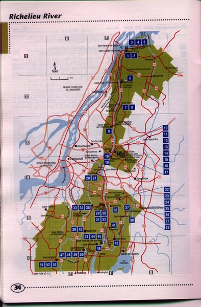 Richelieu River Guide Map