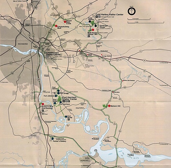 Richmond Area Civil War Battle Map