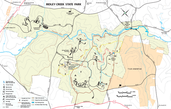Ridley Creek State Park Map