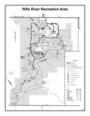 Rifle River Recreation Area, Michigan Site Map