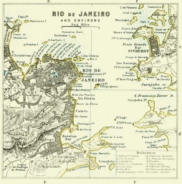 Rio De Janeiro Historical Map