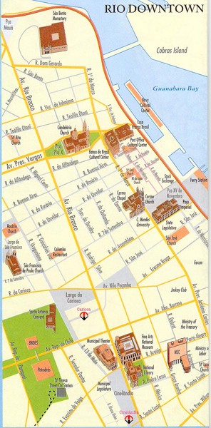 Rio de Janeiro Center Map