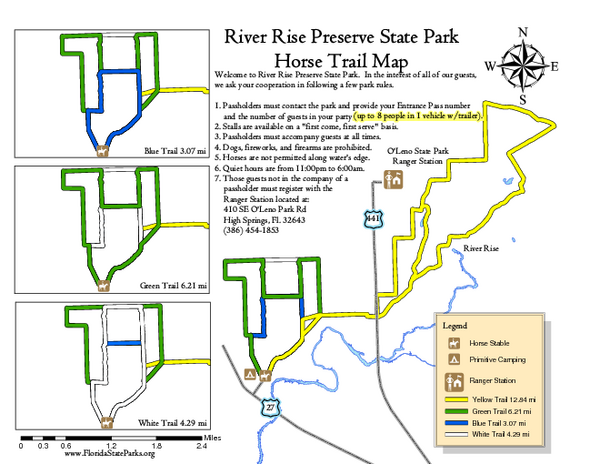 River Rise Preserve State Park Horse Trail Map