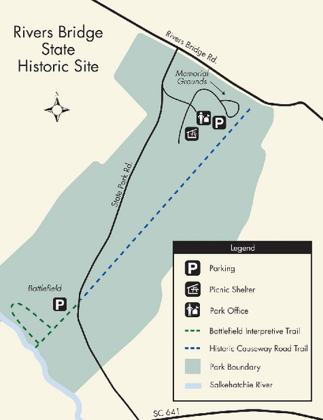 Rivers Bridge State Park Map