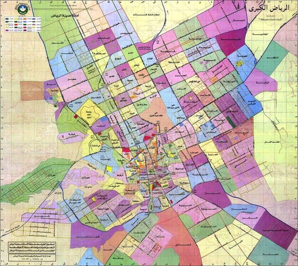 Riyadh Map With Districts Riyadh Map - Z̧ahrat Laban Saudi Arabia • Mappery
