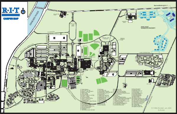 Rochester Institute of Technology Campus Map