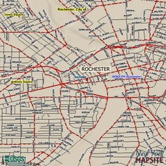 Rochester, New York City Map
