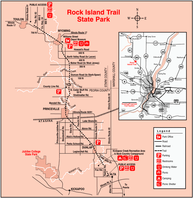 Rock Island State Park Illinois Site Map Rock Island State Park