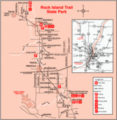 Rock Island State Park, Illinois Site Map