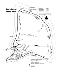 Rock Island State Park Map