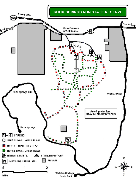 Rock Springs Run State Reserve Trail Map