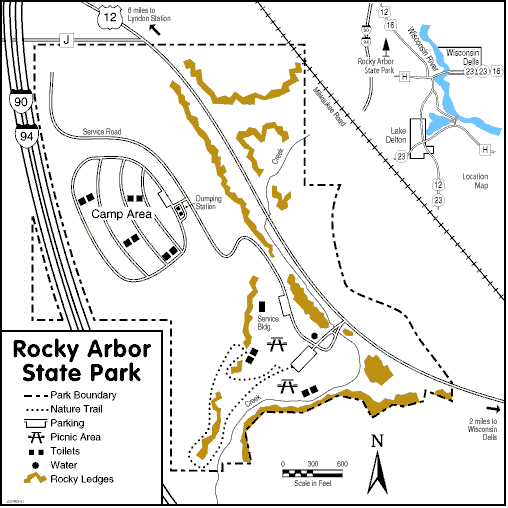 Rocky Arbor State Park Map Rocky Arbor State Park Map - Rocky Arbor State Park Wi Usa • Mappery Rocky Arbor State Park Map Rocky Arbor State Park Map - Rocky Arbor State Park Wi Usa • Mappery