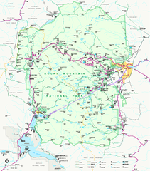 Rocky Mountain National Park Official Map