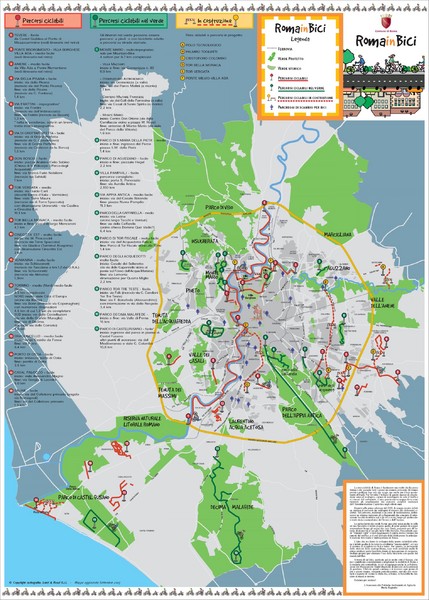 Rome Biking Map