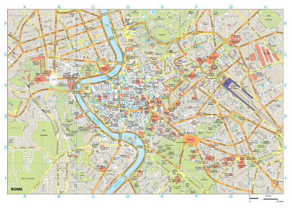 Rome Buildings Map