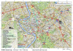Rome Downtown Printable Map