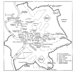 Rome Italy Ruins Map