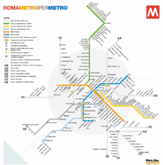 Rome Metro Map