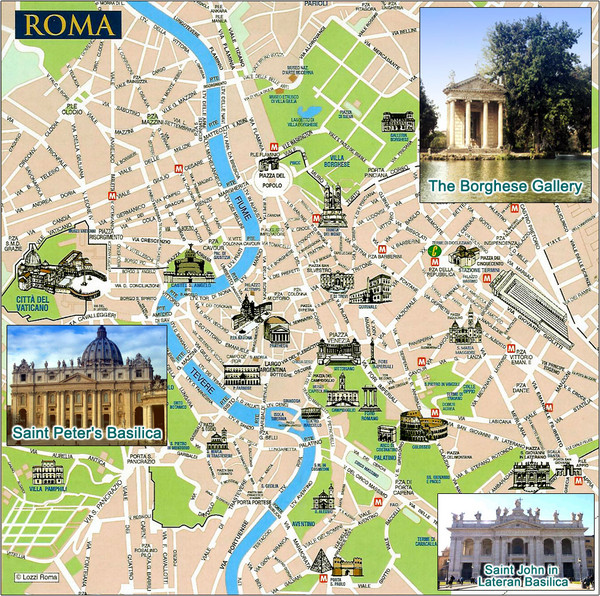 Rome Tourist Map