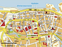 Rostock Center Map