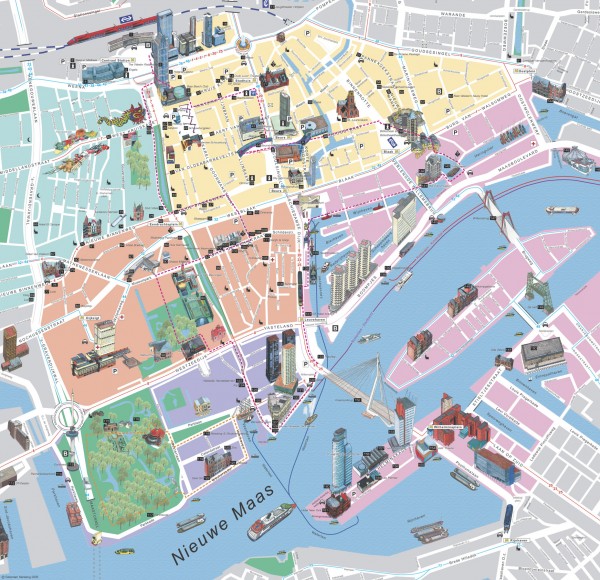 Rotterdam Tourist Map
