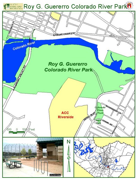 Roy G. Guerrerro River Park Map