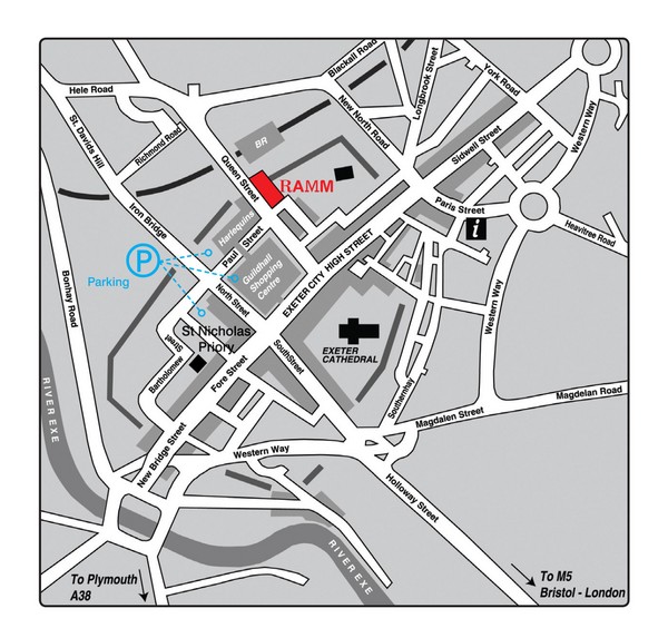 Royal Albert Memorial Museum Location Map