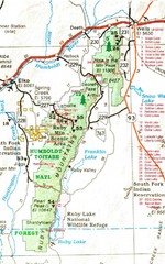 Ruby Mountains Area Map