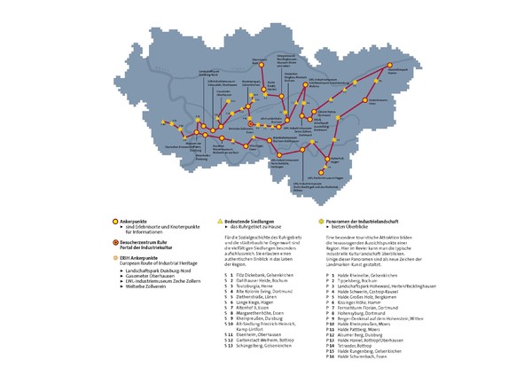 Ruhrgebiet Industriekultur Map