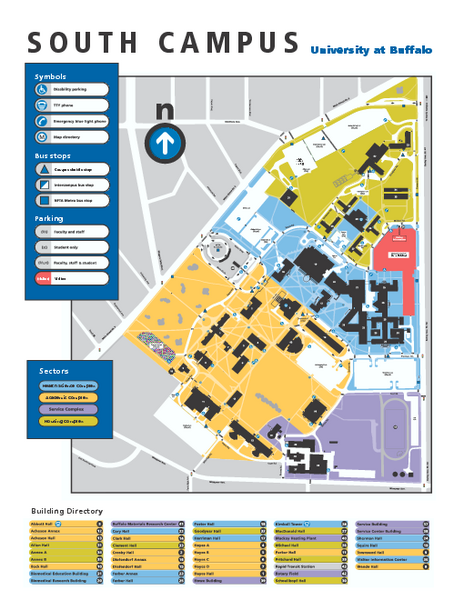 SUNY at Buffalo - South Campus Map