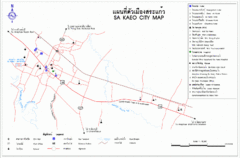 Sa Kaeo Tourist Map