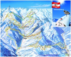 Saalbach and Hinterglemm Ski Trail map