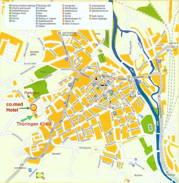 Saalfeld Tourist Map - Saalfeld Germany • mappery