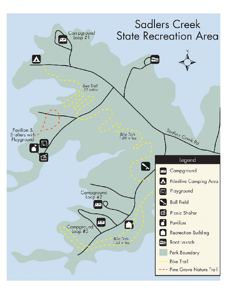 Sadlers Creek State Park Map