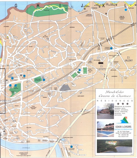 Saint Jean de Luz - East Map